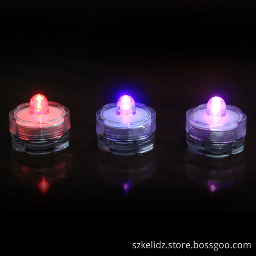 Hot-selling Battery Powered Color Changing Led Water Submersible Floral Tea Lights